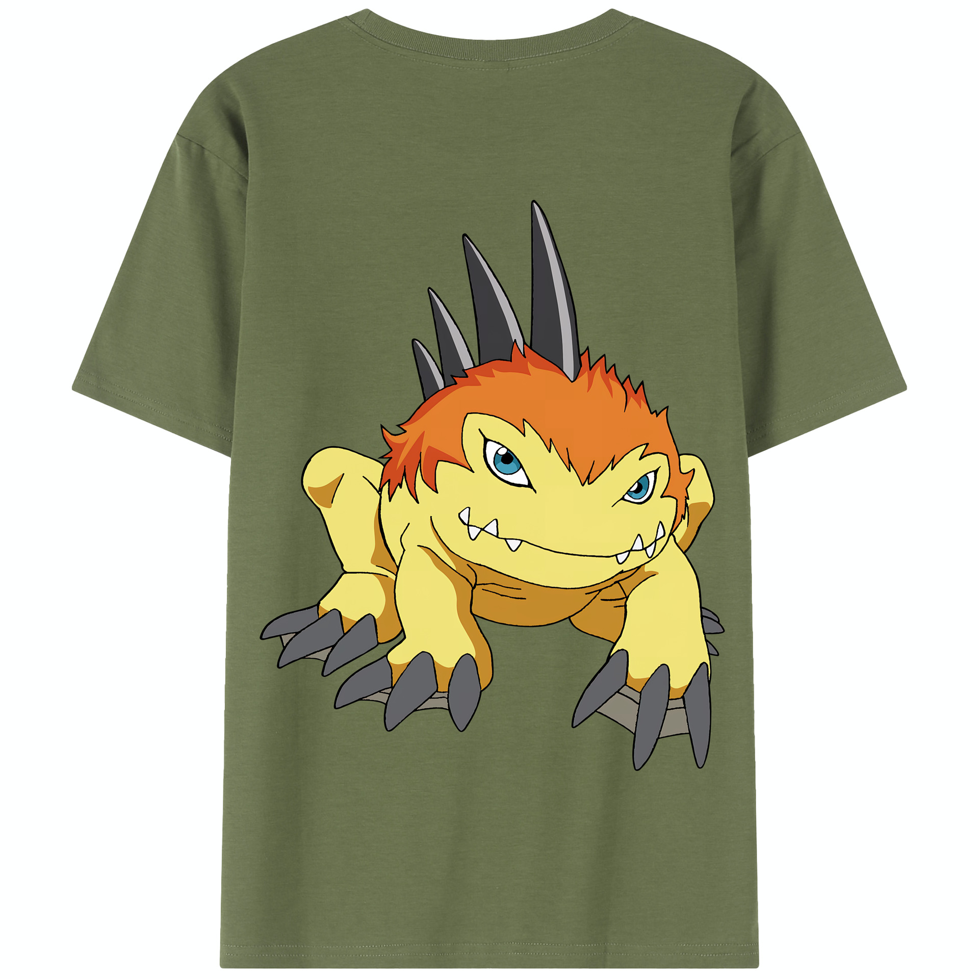 （画像用） Digimon デジタルモンスター/デジモン 綿100％半袖Tシャツ（背面プリント）